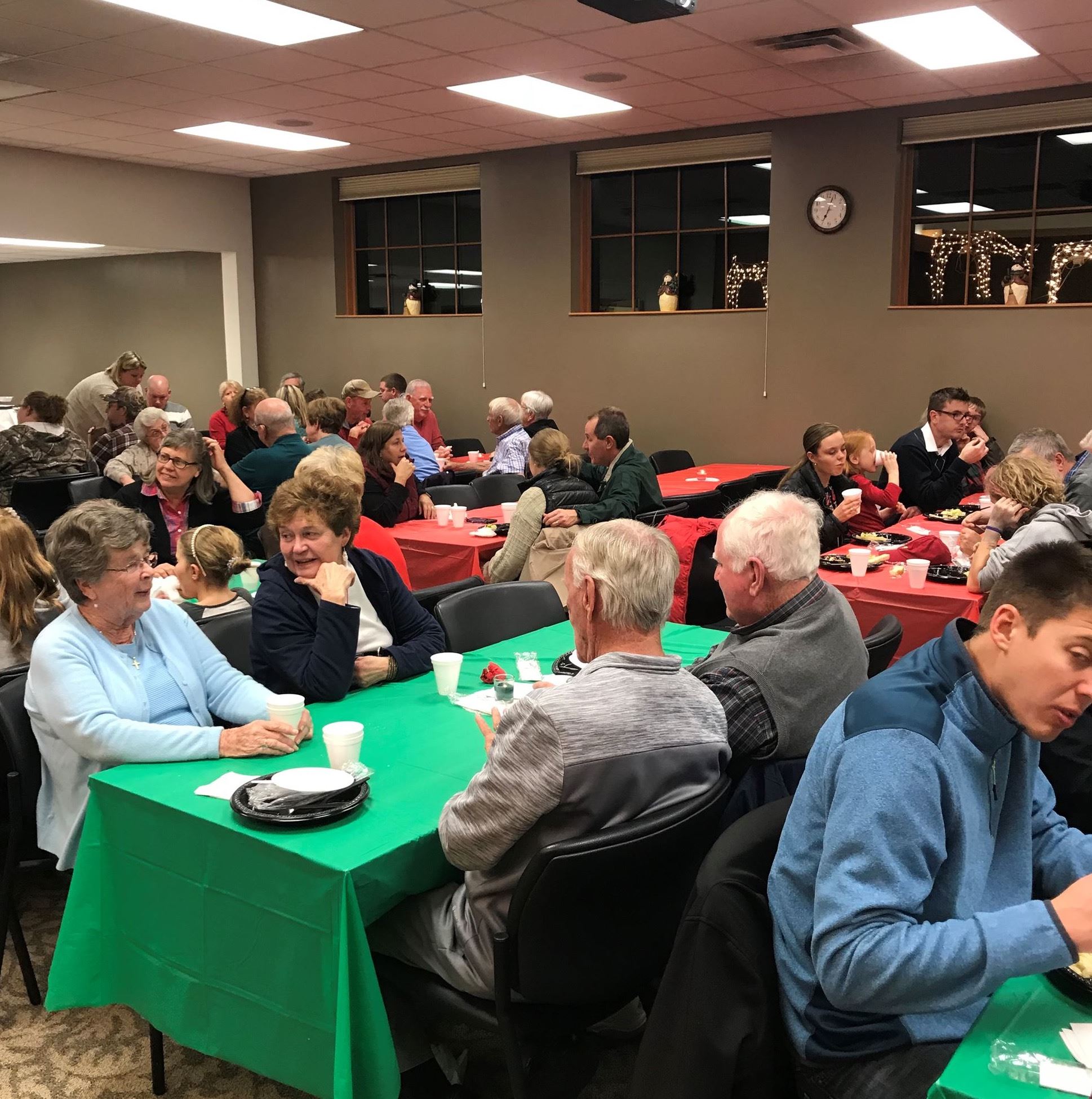 Residents Enjoying their Dinner