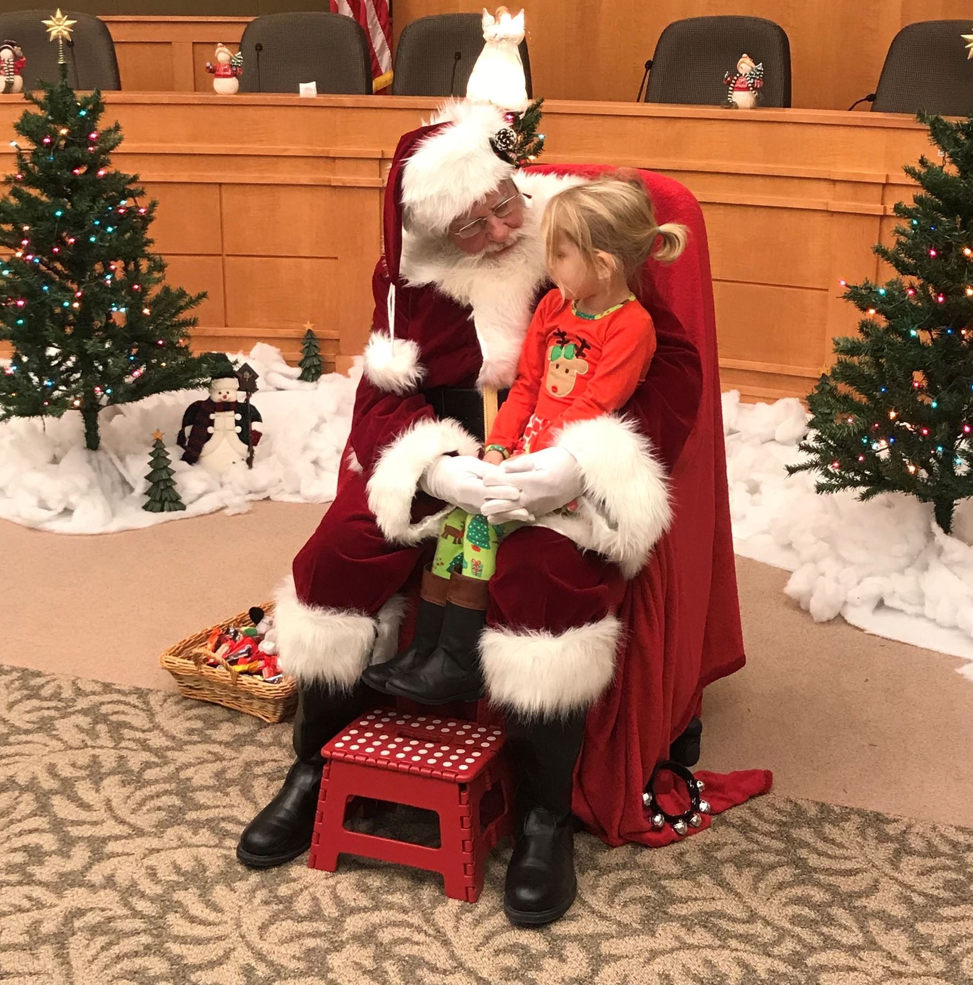 Santa Claus with Little Girl