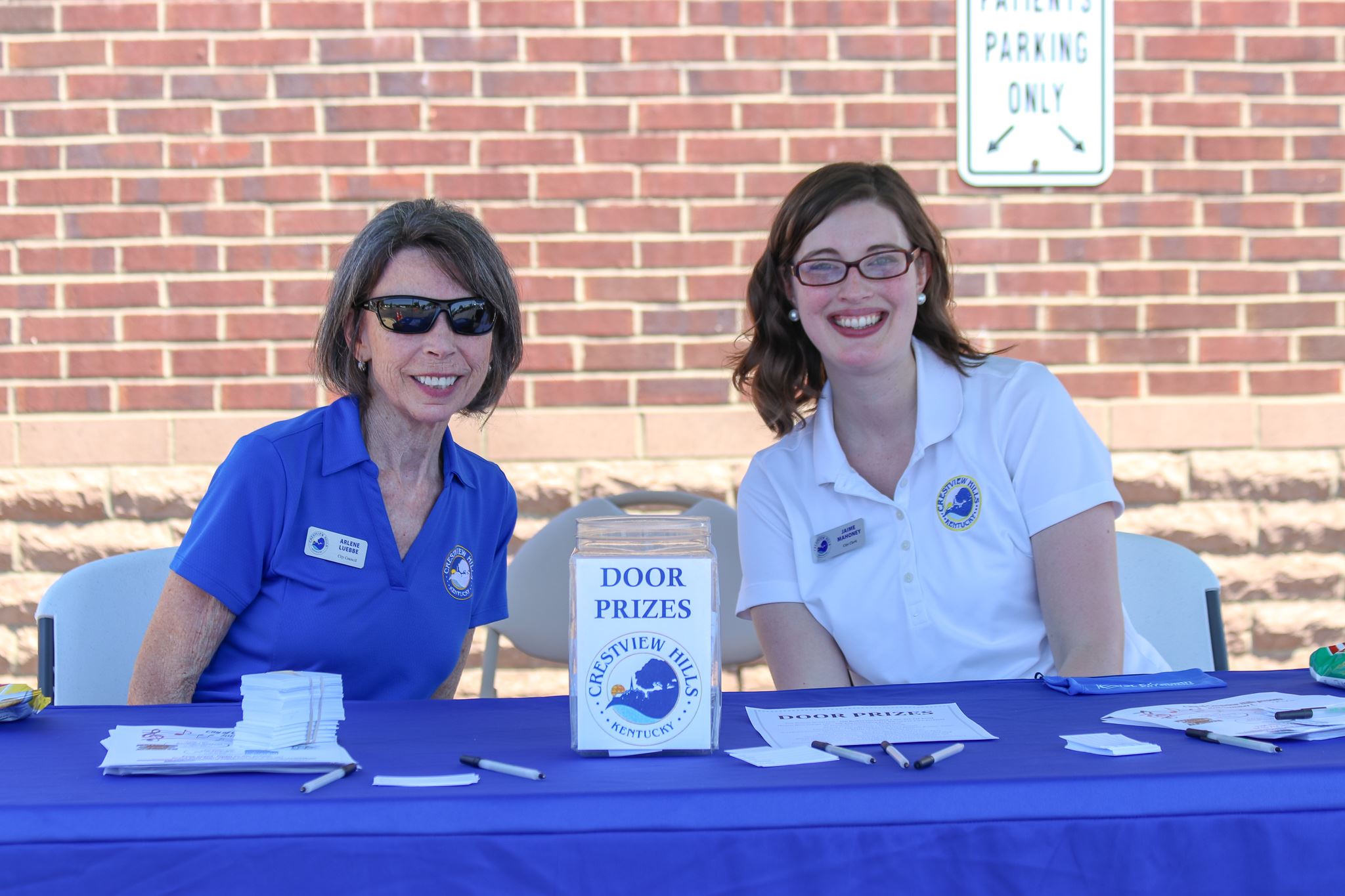 Councilwoman Luebbe and the City Clerk