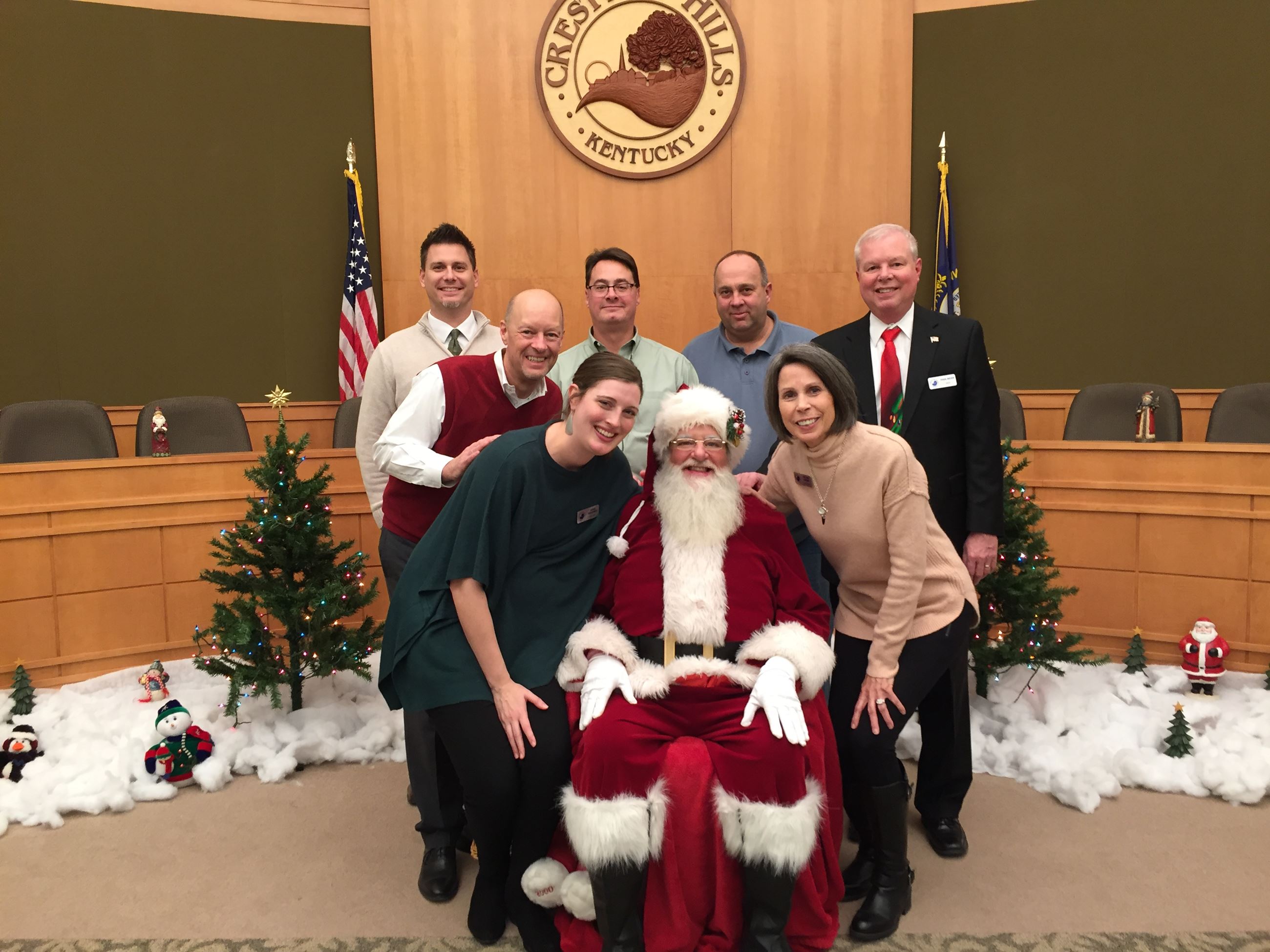 City Staff & Santa Claus